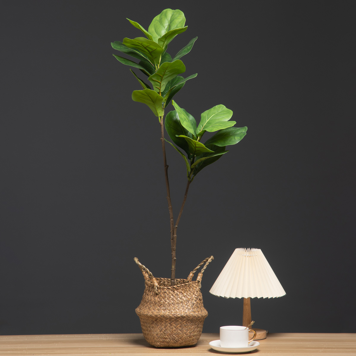 Rubber Plant Ficus - 103cm/132cm 인공 Ficus 나뭇 가지 대형