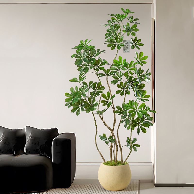 Rubber Plant Ficus - 대형 인공 피커스 나무, 가짜 식물,