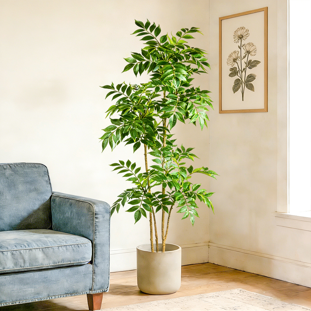 76-140cm 인조 고무나무 가짜 반얀 나무 플라스틱 - Rubber Plant Ficus 리뷰 및 가격