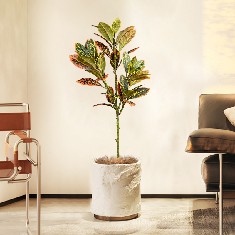 120cm 대형 가짜 Ficus 나무 인공 열 대 고무 - Rubber Plant Ficus 리뷰 및 가격