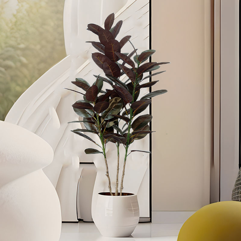 대형 피쿠스 나무, 인공 고무 나무, 플라스틱 반얀 식 - Rubber Plant Ficus 리뷰 및 가격