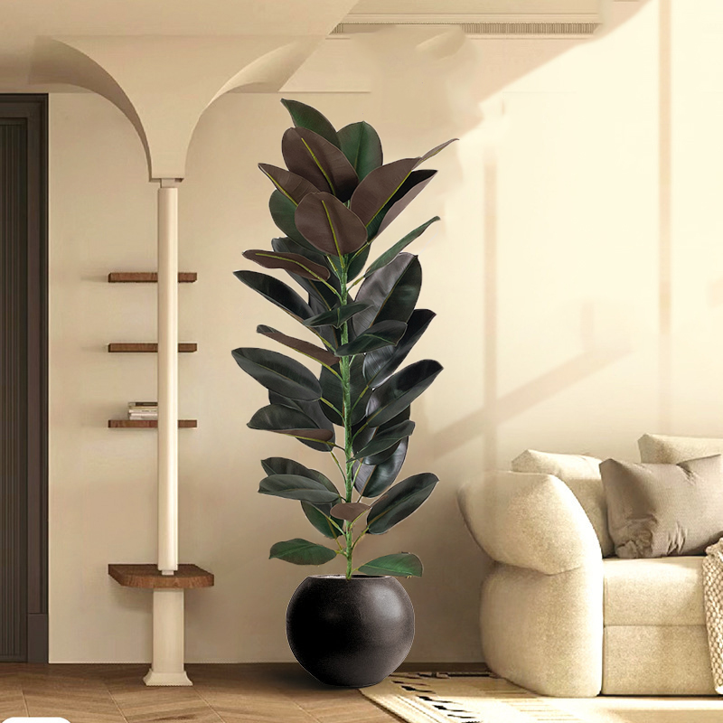 대형 피쿠스 나무, 인공 고무 나무, 플라스틱 반얀 식 - Rubber Plant Ficus 리뷰 및 가격