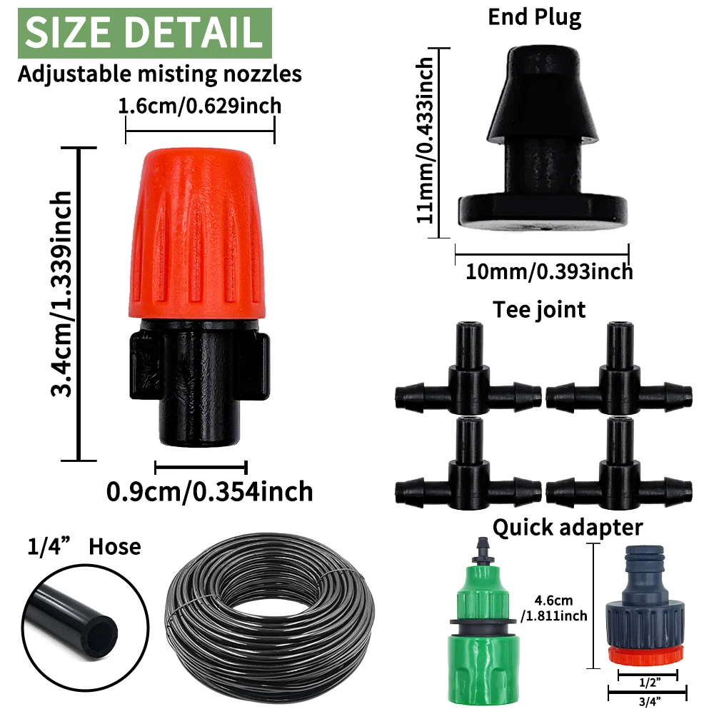 안개 노즐 관개 키트 5M-20M 정원 자동 스프레이  - Plant Parent Kit 리뷰 및 가격