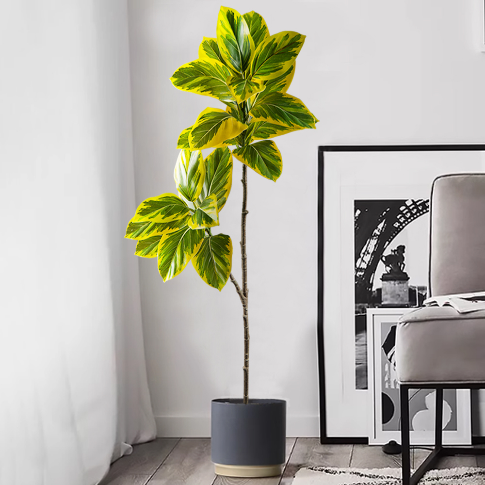 70-130cm 인공 반얀 나무 가지 가짜 목련 잎 키 - Rubber Plant Ficus 리뷰 및 가격