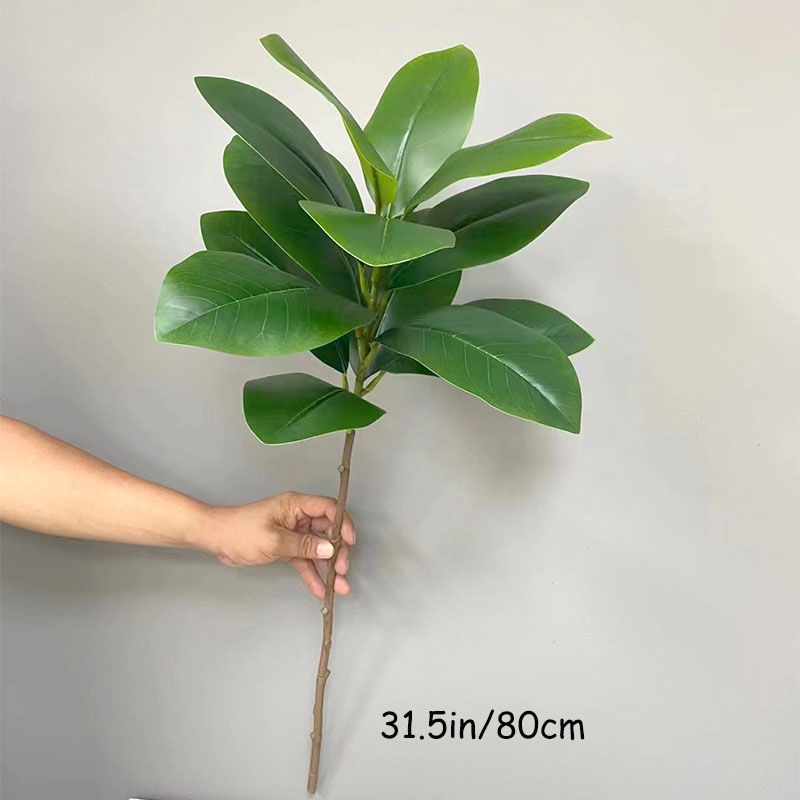 열대 대형 가짜 반얀 식물, 인공 피커스 나무 가지,  - Rubber Plant Ficus 리뷰 및 가격