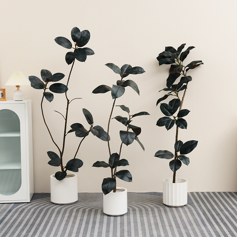 인조 플라스틱 화분 고무나무 피쿠스 엘라스티카 실물 같 - Rubber Plant Ficus 리뷰 및 가격