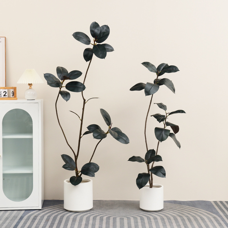 인조 플라스틱 화분 고무나무 피쿠스 엘라스티카 실물 같 - Rubber Plant Ficus 리뷰 및 가격