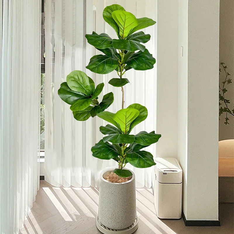 2-4.9피트 대형 인조 고무나무, 가짜 고무나무, 플 - Rubber Plant Ficus 리뷰 및 가격