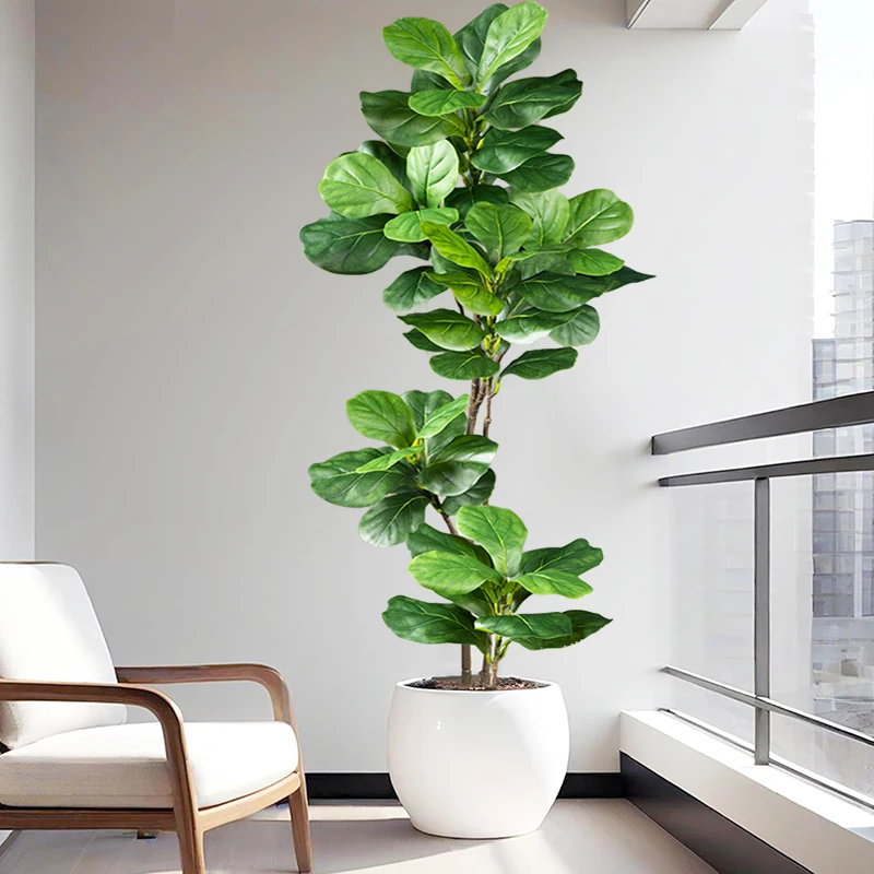 2-4.9피트 대형 인조 고무나무, 가짜 고무나무, 플 - Rubber Plant Ficus 리뷰 및 가격