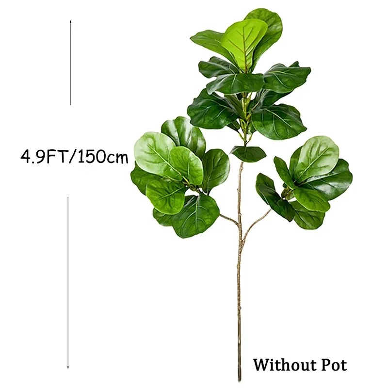 2-4.9피트 대형 인조 고무나무, 가짜 고무나무, 플 - Rubber Plant Ficus 리뷰 및 가격