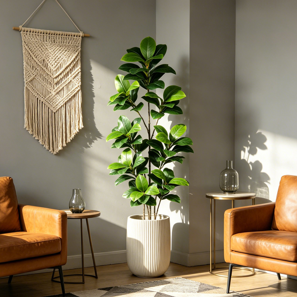 74-140cm 대형 인조 반얀트리 열대 피클리스 나무 - Rubber Plant Ficus 리뷰 및 가격