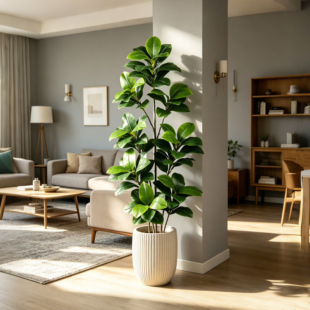 74-140cm 대형 인조 반얀트리 열대 피클리스 나무 - Rubber Plant Ficus 리뷰 및 가격