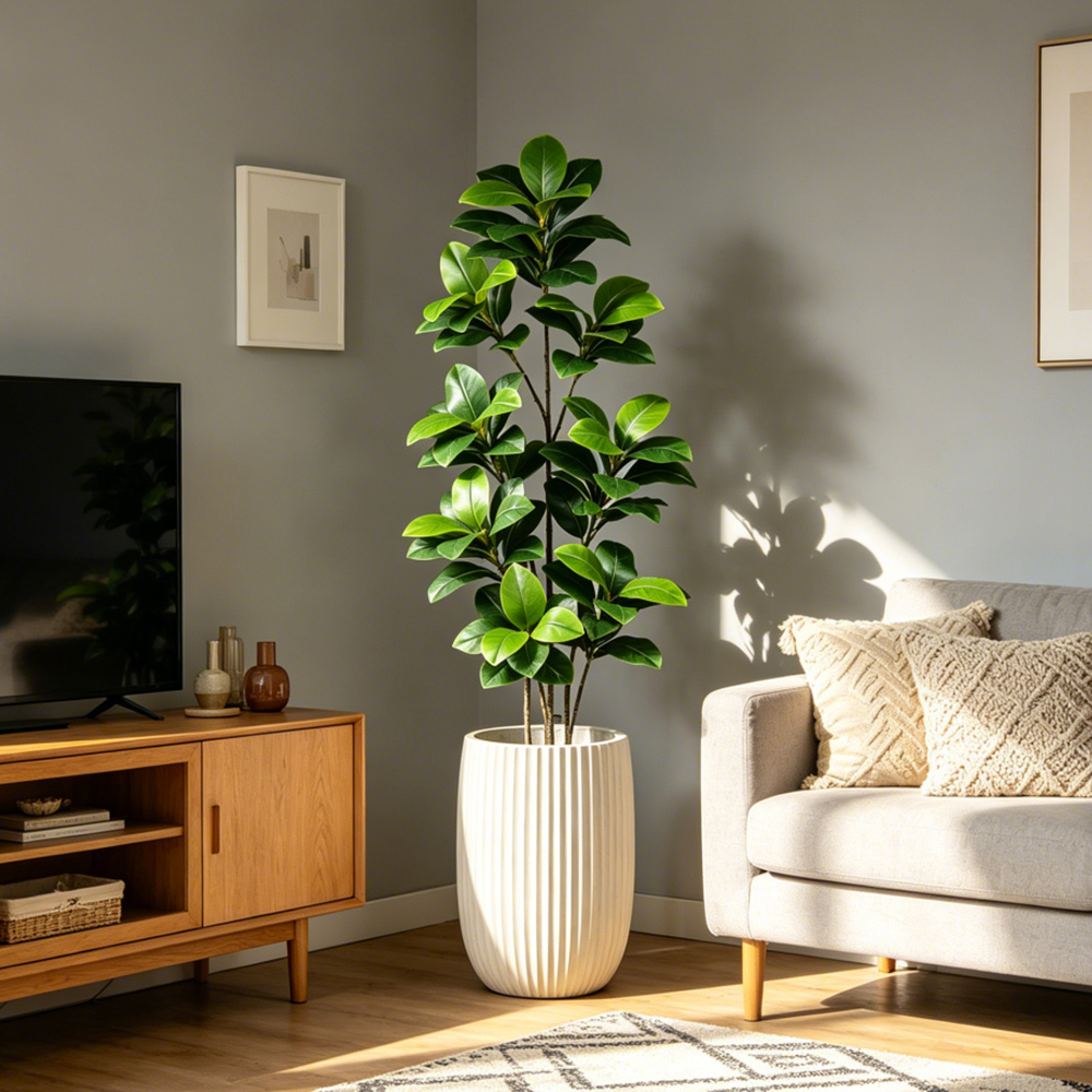 74-140cm 대형 인조 반얀트리 열대 피클리스 나무 - Rubber Plant Ficus 리뷰 및 가격