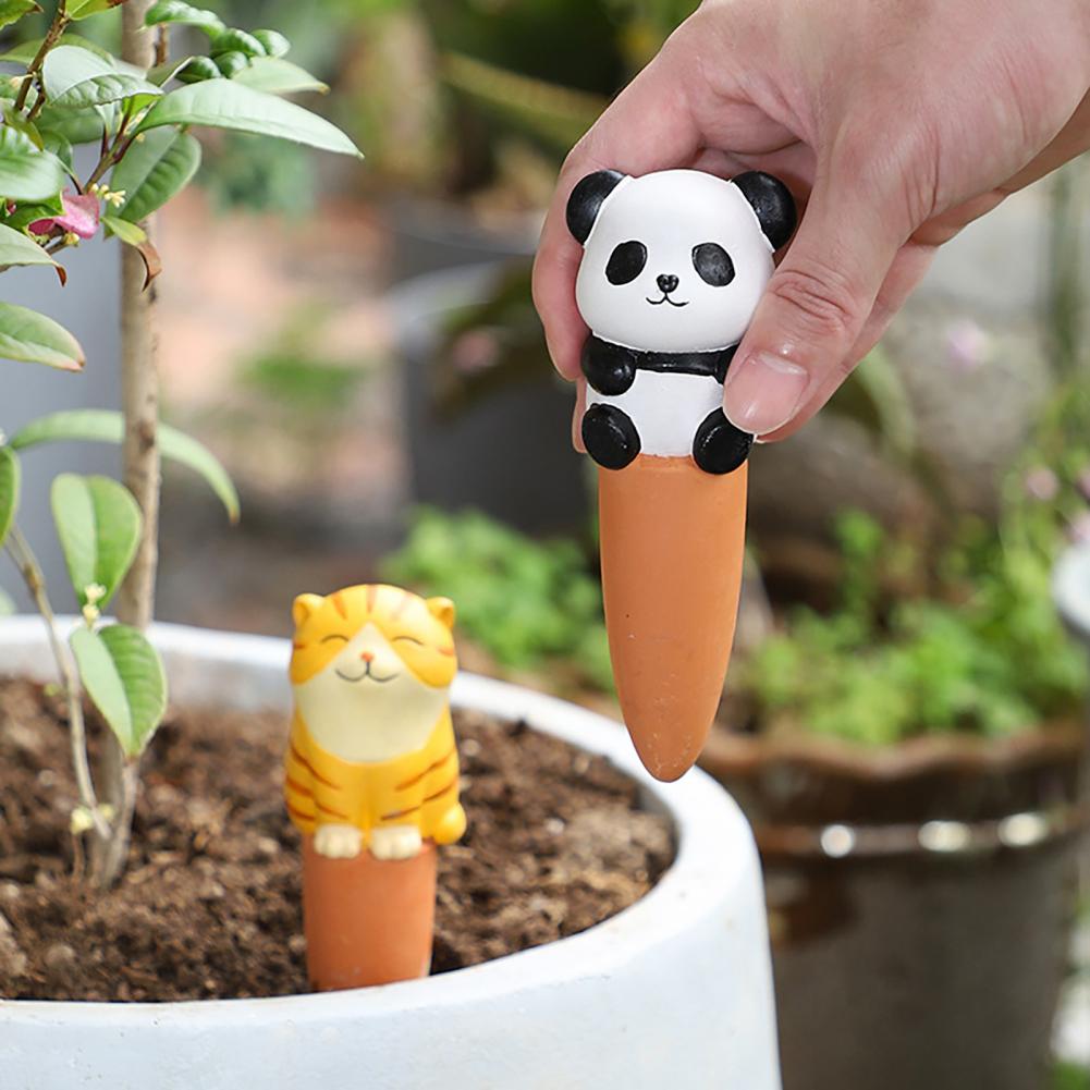 4개 세트 식물 급수 스파이크 귀여운 동물 모양 자동  - Plant Parent 리뷰 및 가격